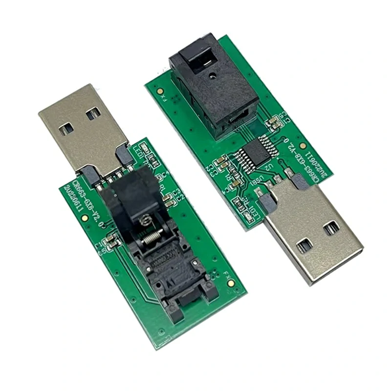 LGA8 DFN8 1.27mm间距芯片烧录测试座适用于SD NAND SPI NAND