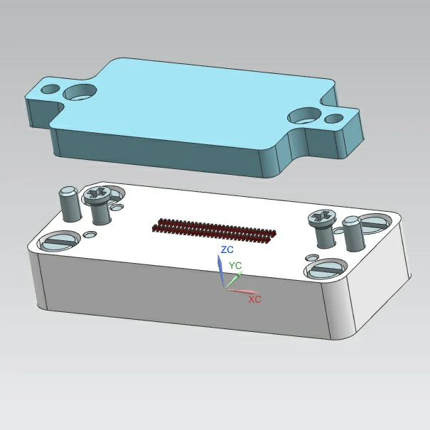 Mold opening microneedle module set 0.35mm pitch 60pin