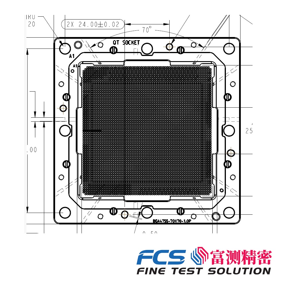 凯力迪 高阶AI芯片老化测试座 KLD-BGA4755-AI 