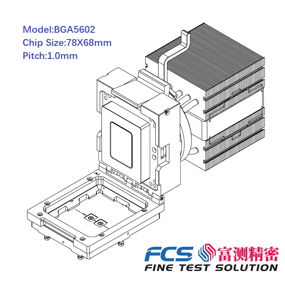 凯力迪发布高阶AI芯片老化测试座 KLD-BGA5602-AI  