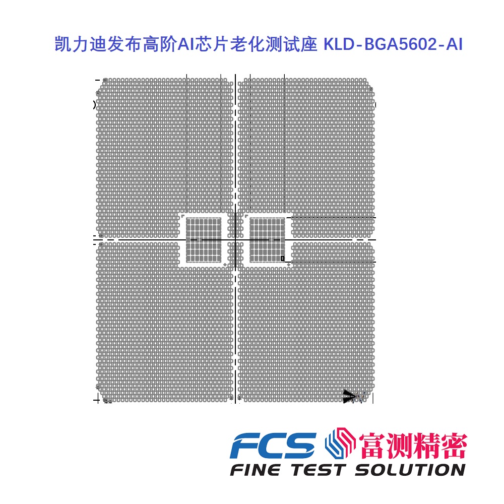 凯力迪发布高阶AI芯片老化测试座 KLD-BGA5602-AI  